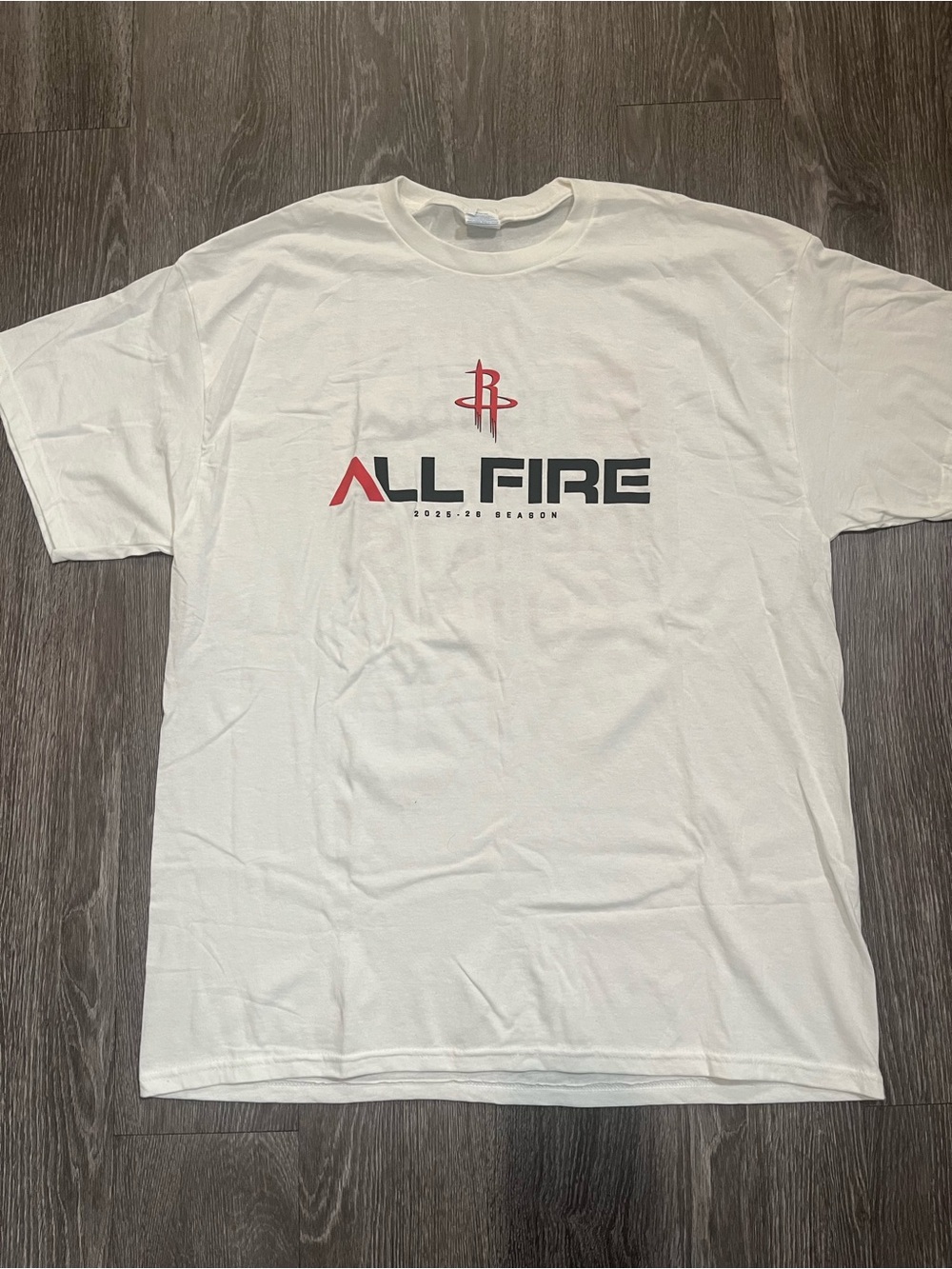 NBA 2025-26 Season  Houston Rockets Promotional T-Shirt All Fire  XL